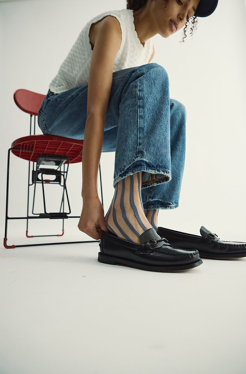 Mesh Socks - Blue Stripe