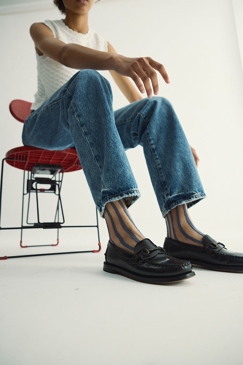 Mesh Socks - Blue Stripe