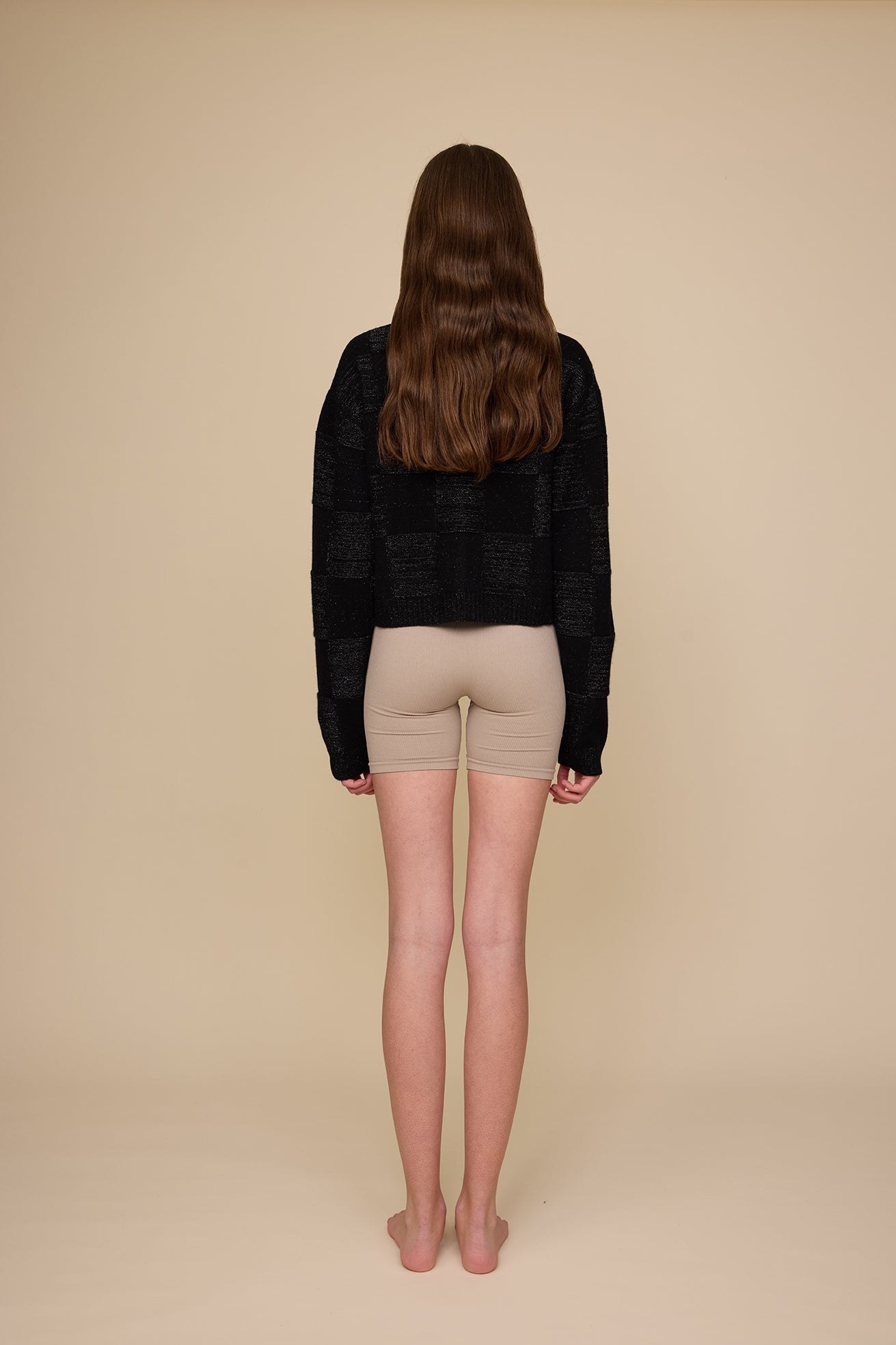Squares Cardi - Black Sparkle