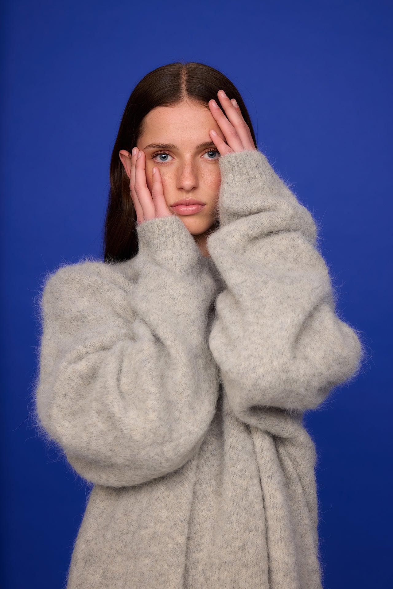 grey sweater