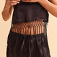 Partie Top  - Black silk