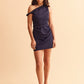 Twist Dress  - Navy blue