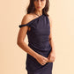 Twist Dress  - Navy blue