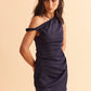 Twist Dress  - Navy blue