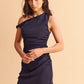 Twist Dress  - Navy blue