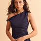 Twist Dress  - Navy blue