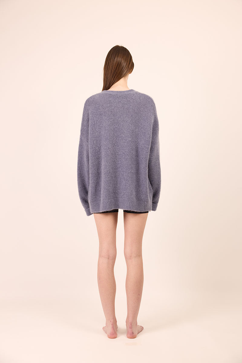 Maya Cardi - Denim Blue