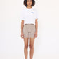 Script Crop Tee- White
