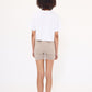 Script Crop Tee- White