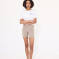 Script Crop Tee- White