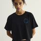 Circle Crop Tee- Black