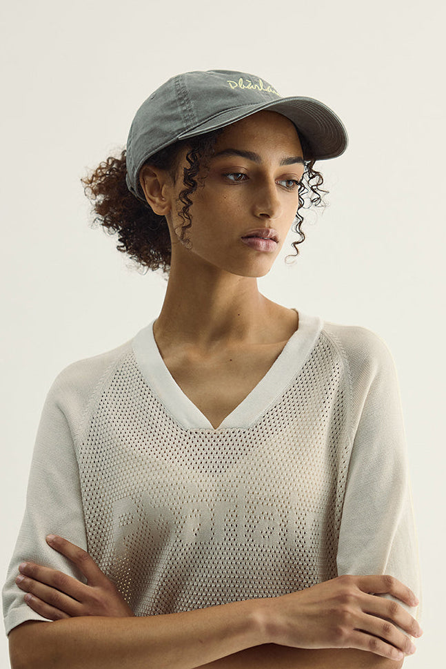 Script Cap - Washed Grey