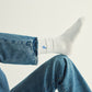 Rib Socks - Blue Flower