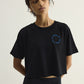 Circle Crop Tee- Black