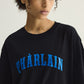 College Tee - Black / Cobalt