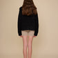 Ola Zip Sweater - Black Sparkle