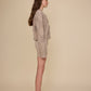 Squares Cardi - Latte Sparkle