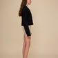 Squares Cardi - Black Sparkle