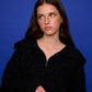 Ola Zip Sweater - Black Sparkle