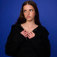 Ola Zip Sweater - Black Sparkle