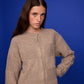Squares Cardi - Latte Sparkle