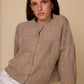 Squares Cardi - Latte Sparkle