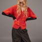 Hand-Crochet Shirt - Red / Orange