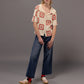 Hand-Crochet Shirt - Red Squares