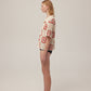 Hand-Crochet Shirt - Red Squares