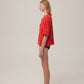 Hand-Crochet Shirt - Red / Orange