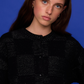 Squares Cardi - Black Sparkle