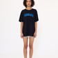 College Tee - Black / Cobalt
