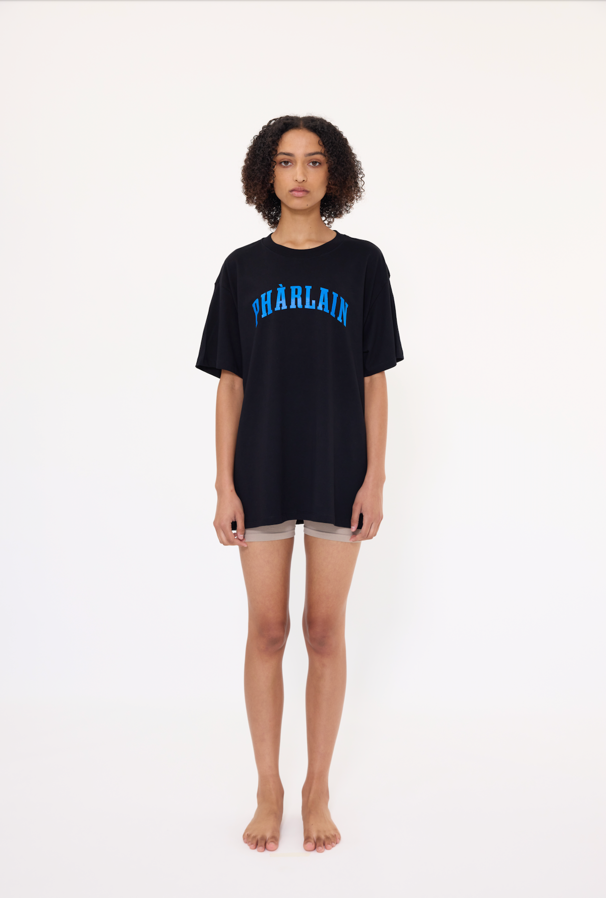 College Tee - Black / Cobalt