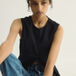 Button Vest - Black