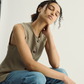 Button Vest - Olive